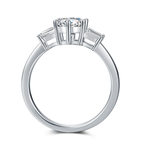 Hot Sale 925 Trendy Pure Silver Ring Jewelry With  Created Diamond New Model Ring With Good Quality For Women